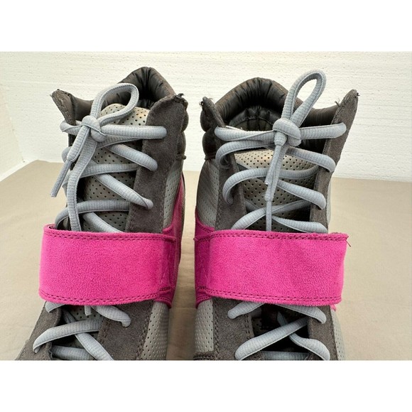 Lane Bryant Women's Ladies Shoes Gray pink Heal Sneakers. Size: 12 W - Picture 8 of 12